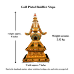 Buddhist Stupa, Gold Plated Sacred Monument