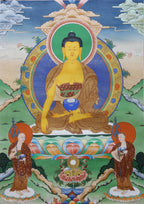 Original Buddha Thangka Of Shakyamuni
