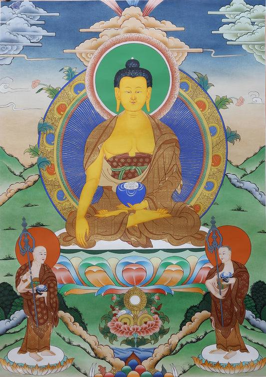Original Buddha Thangka Of Shakyamuni