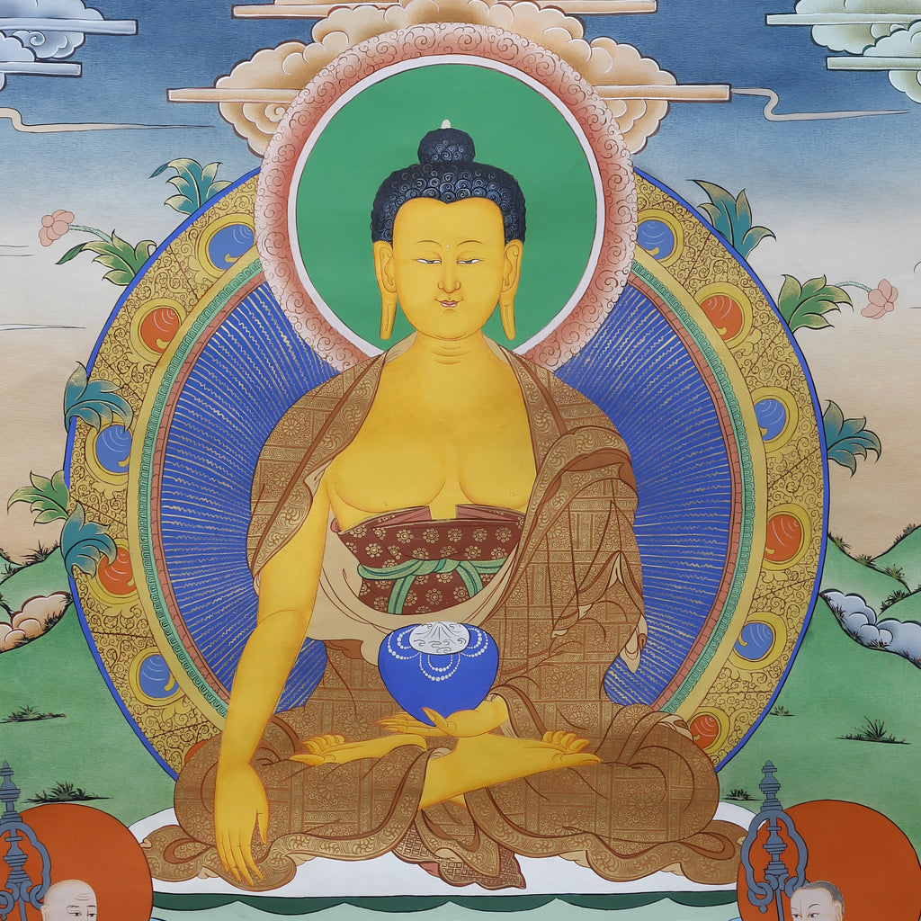 Original Buddha Thangka Of Shakyamuni