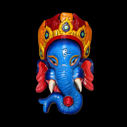 Lord Ganesh Wooden Mask