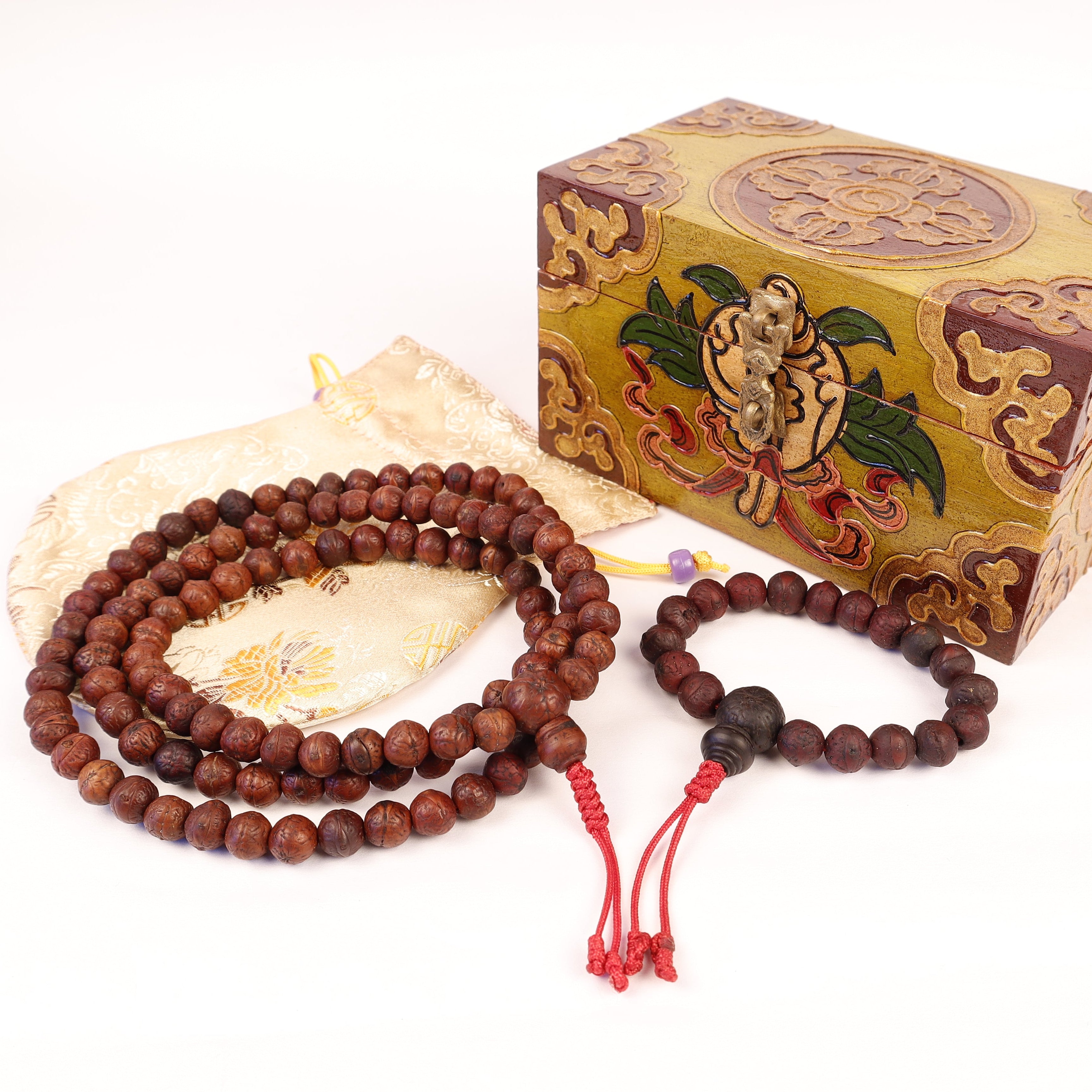 9 mm Bodhi Seed Mala, Buddha Prayer Beads