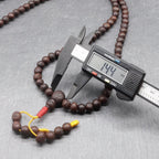 Ziziphus Budhensis Bodhi Prayer Bead Buddha Chitta Phoenix Eye 108+1 Beads 8 to 9mm Mala