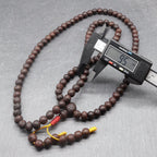 Ziziphus Budhensis Bodhi Prayer Bead Buddha Chitta Phoenix Eye 108+1 Beads 8 to 9mm Mala