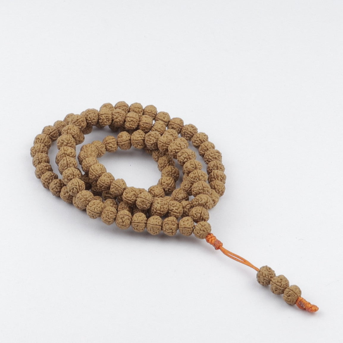 Original Indonesian Rudraksha Mala, 8 mm Japa Prayer Beads