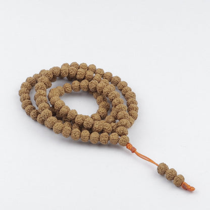 Original Indonesian Rudraksha Mala, 8 mm Japa Prayer Beads