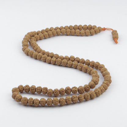Original Indonesian Rudraksha Mala, 8 mm Japa Prayer Beads