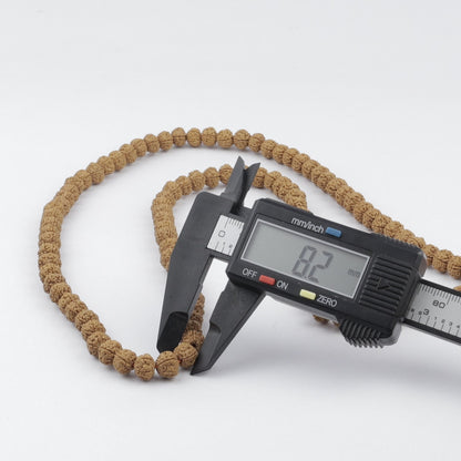 Original Indonesian Rudraksha Mala, 8 mm Japa Prayer Beads
