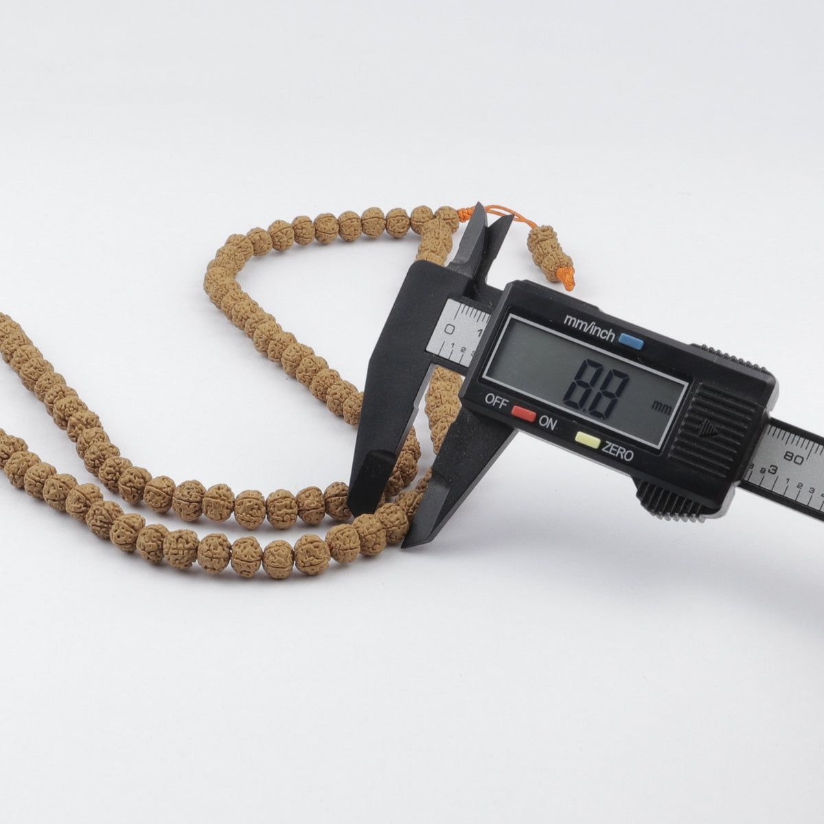 Original Indonesian Rudraksha Mala, 8 mm Japa Prayer Beads