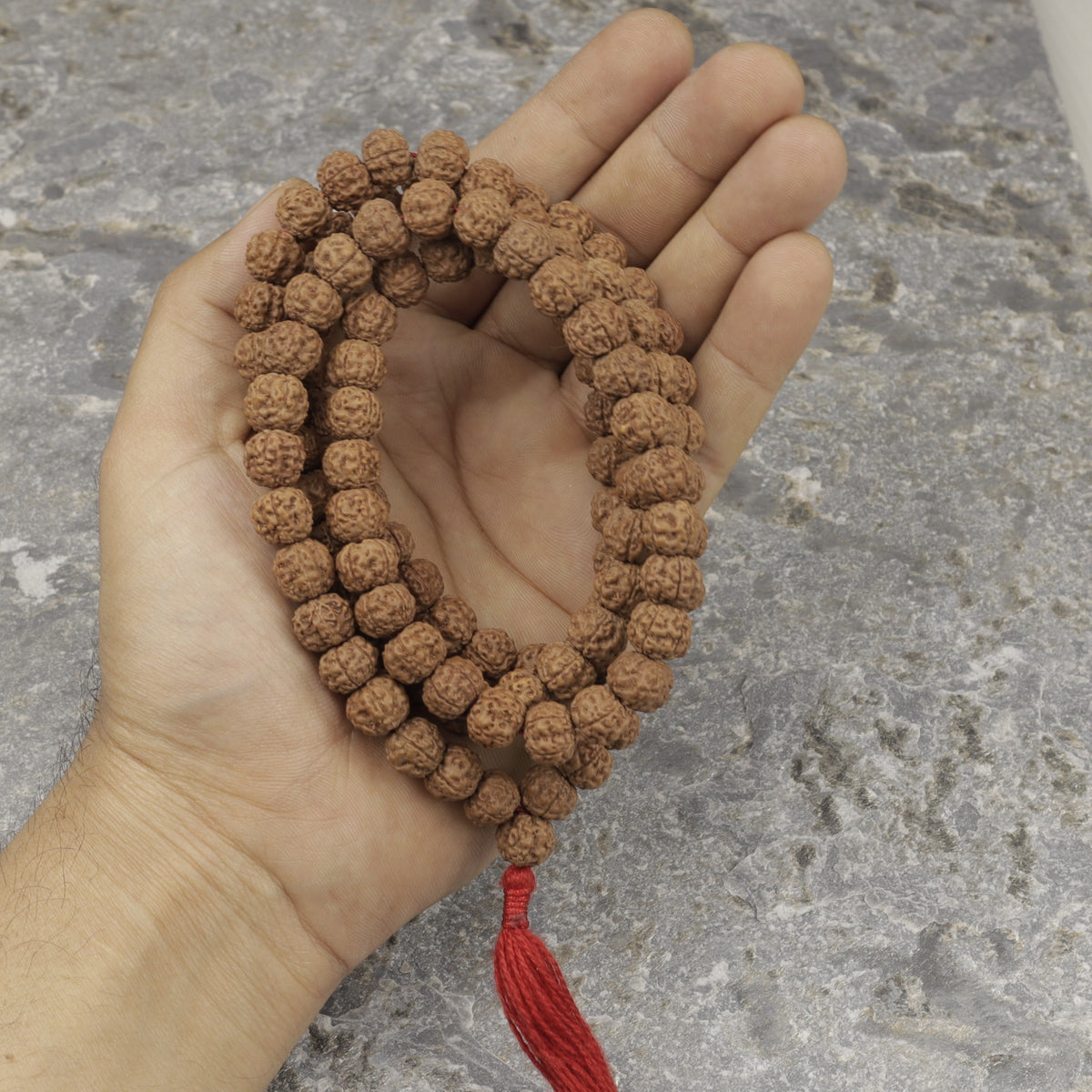 Genuine Indonesian Rudraksha Mala – 108 Beads 10 mm