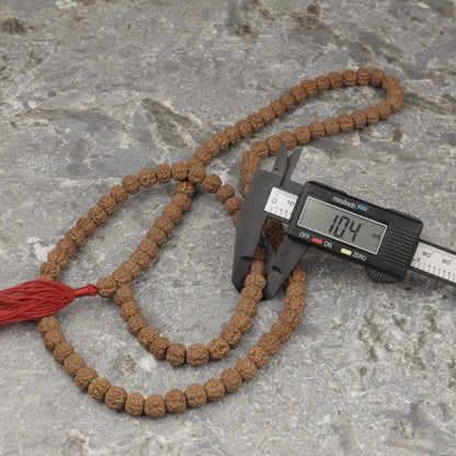 Genuine Indonesian Rudraksha Mala – 108 Beads 10 mm