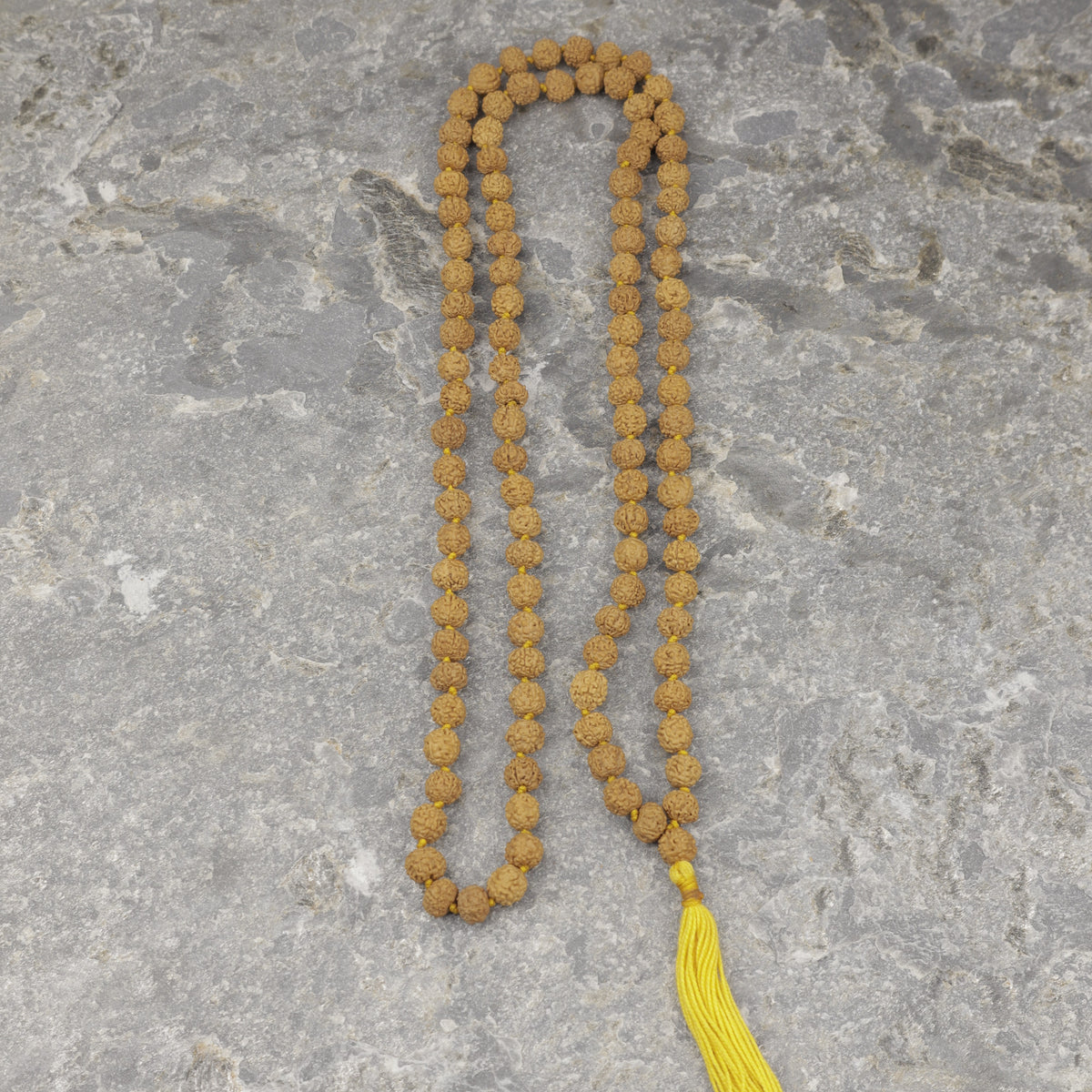 Indonesian Rudraksha Prayer Beads, Natural Japa Mala