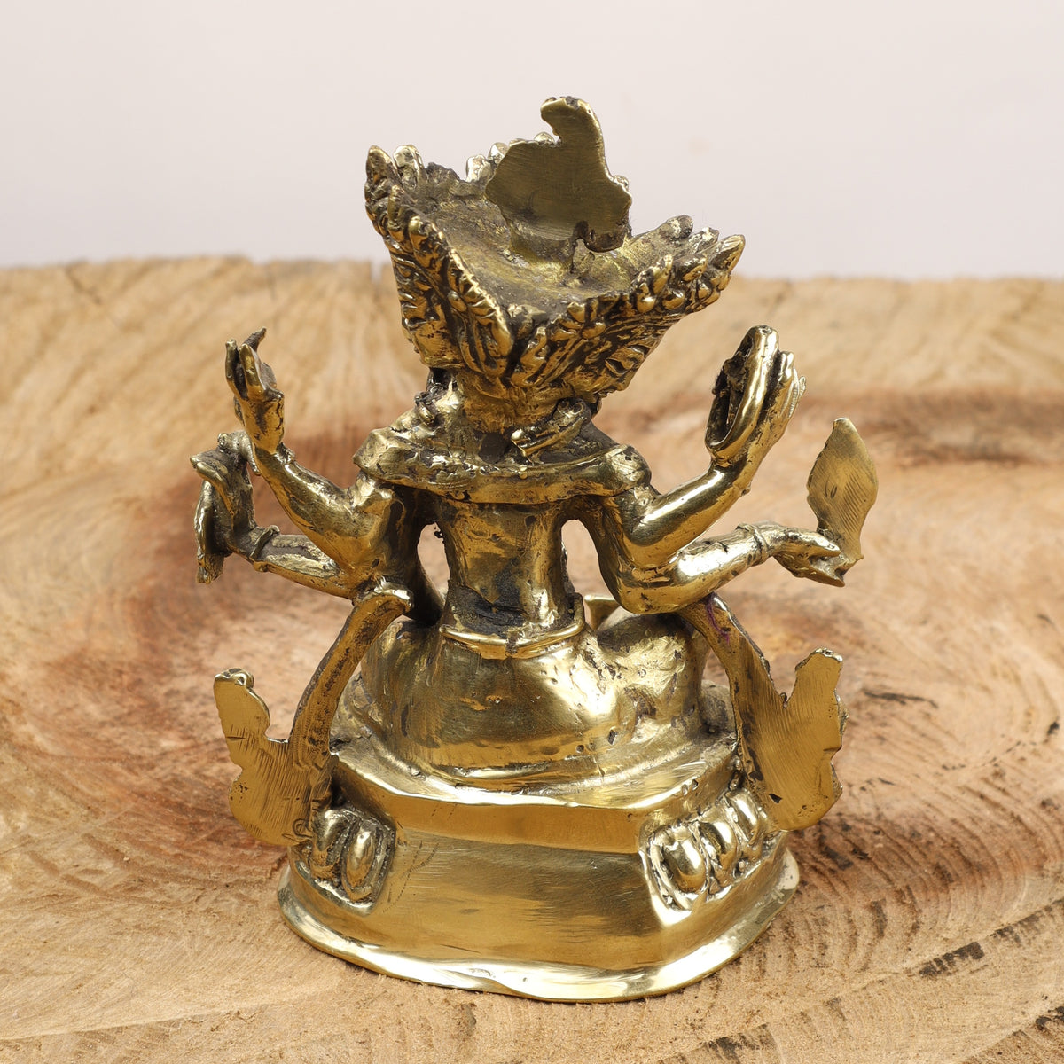 Vasudhara Statue, Buddhist Wealth Goddess Brass Idol