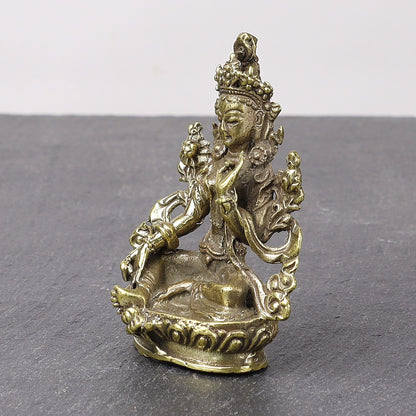 Buddhist Goddess Tara Brass Statue