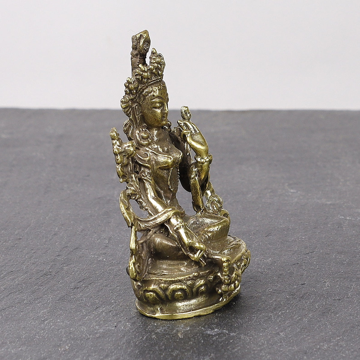 Buddhist Goddess Tara Brass Statue