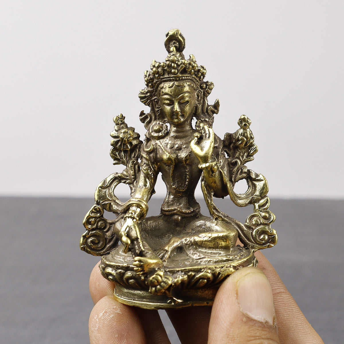 Buddhist Goddess Tara Brass Statue