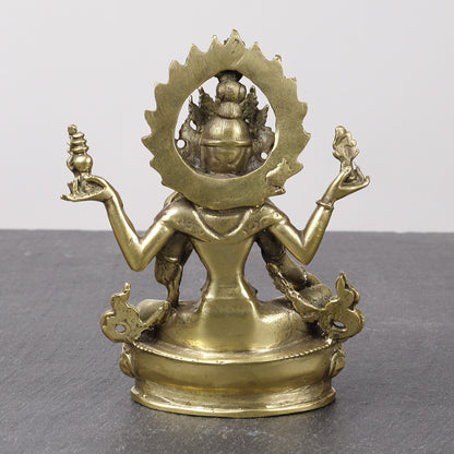 Laxmi Brass Statue, Goddess of Wealth and Prosperity