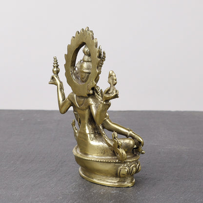 Laxmi Brass Statue, Goddess of Wealth and Prosperity