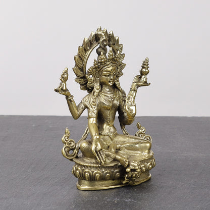 Laxmi Brass Statue, Goddess of Wealth and Prosperity