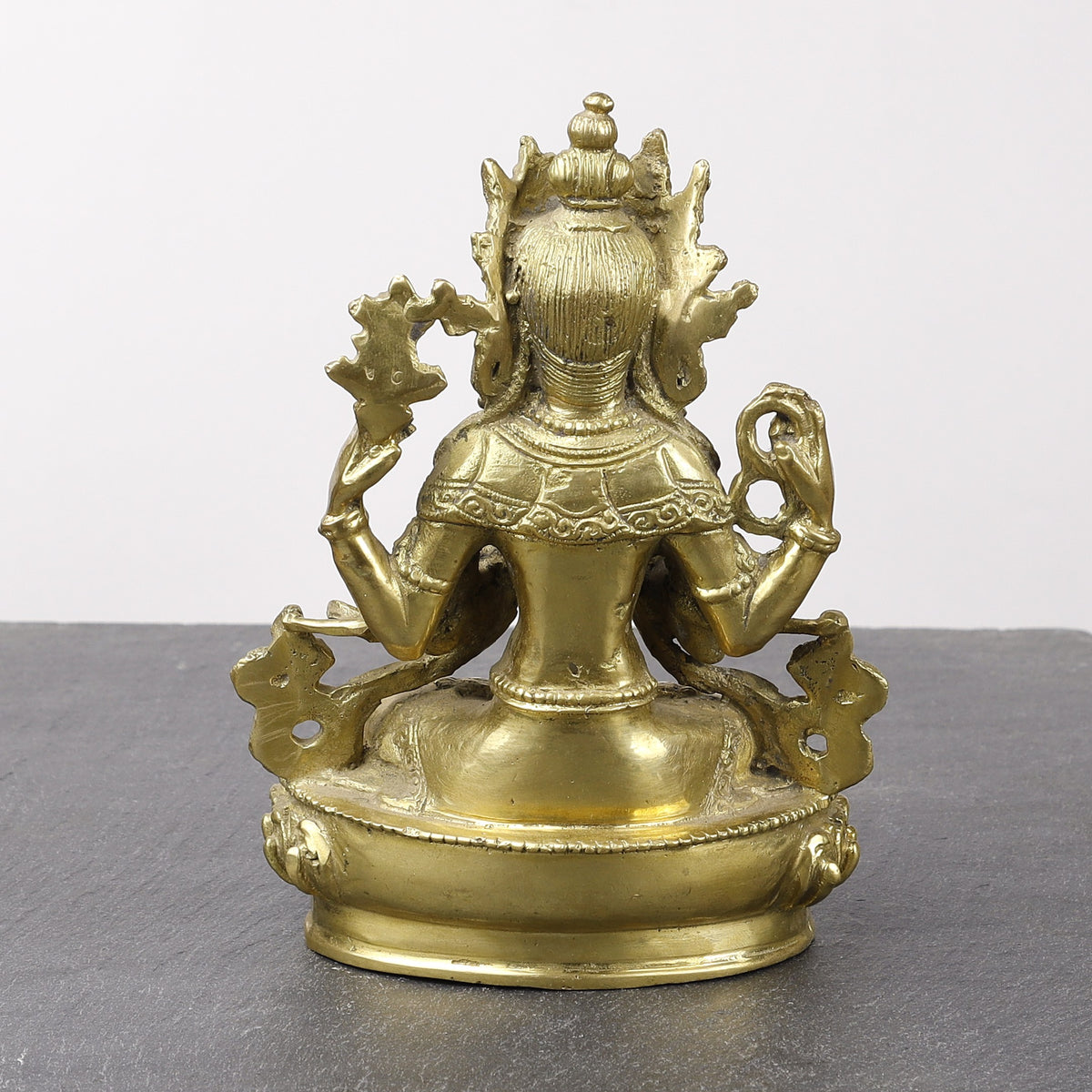 Avalokiteshvara, Buddhist Deity Chenrezig Brass Statue