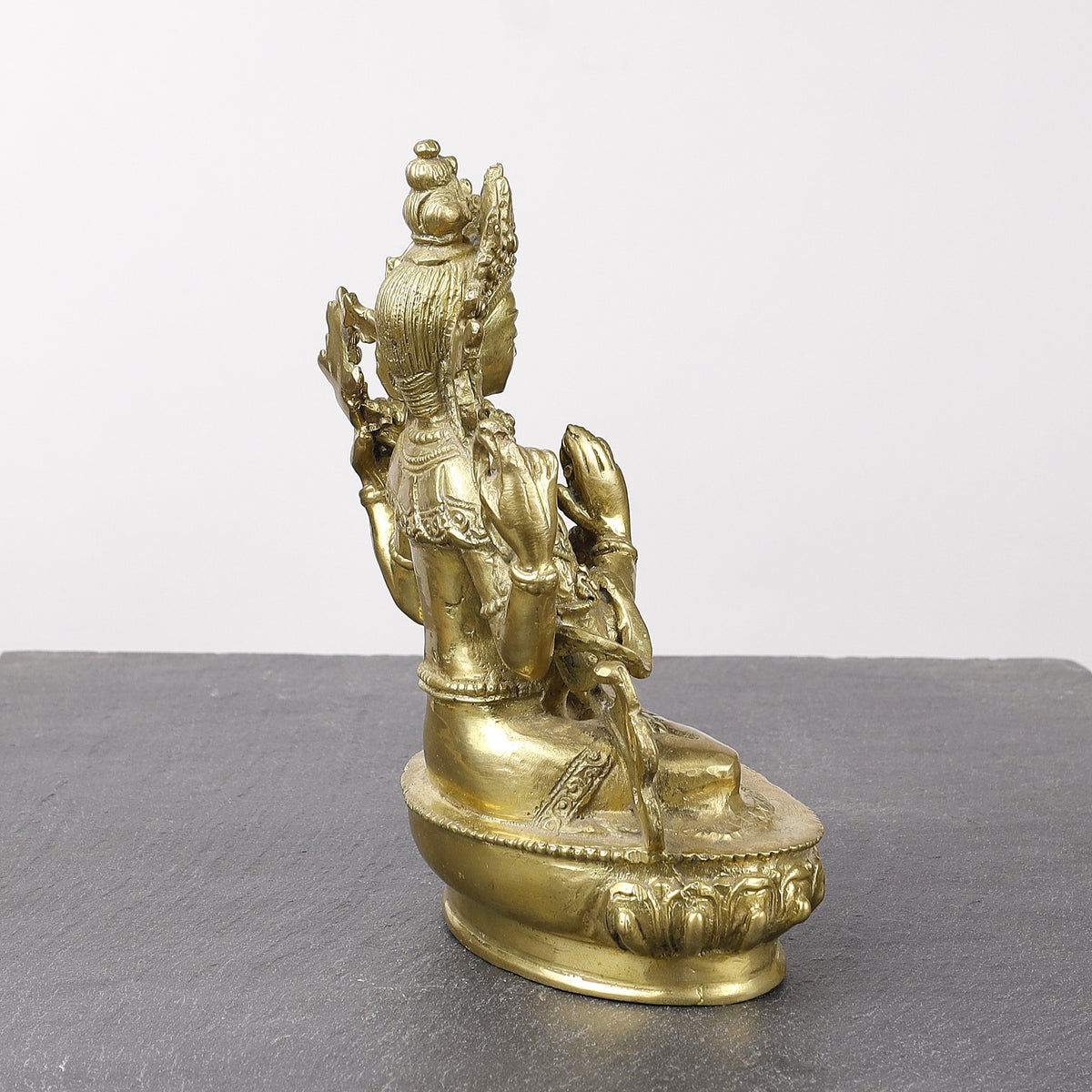 Avalokiteshvara, Buddhist Deity Chenrezig Brass Statue