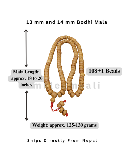 Natural Bodhi Chitta Mala, Buddha Prayer Beads