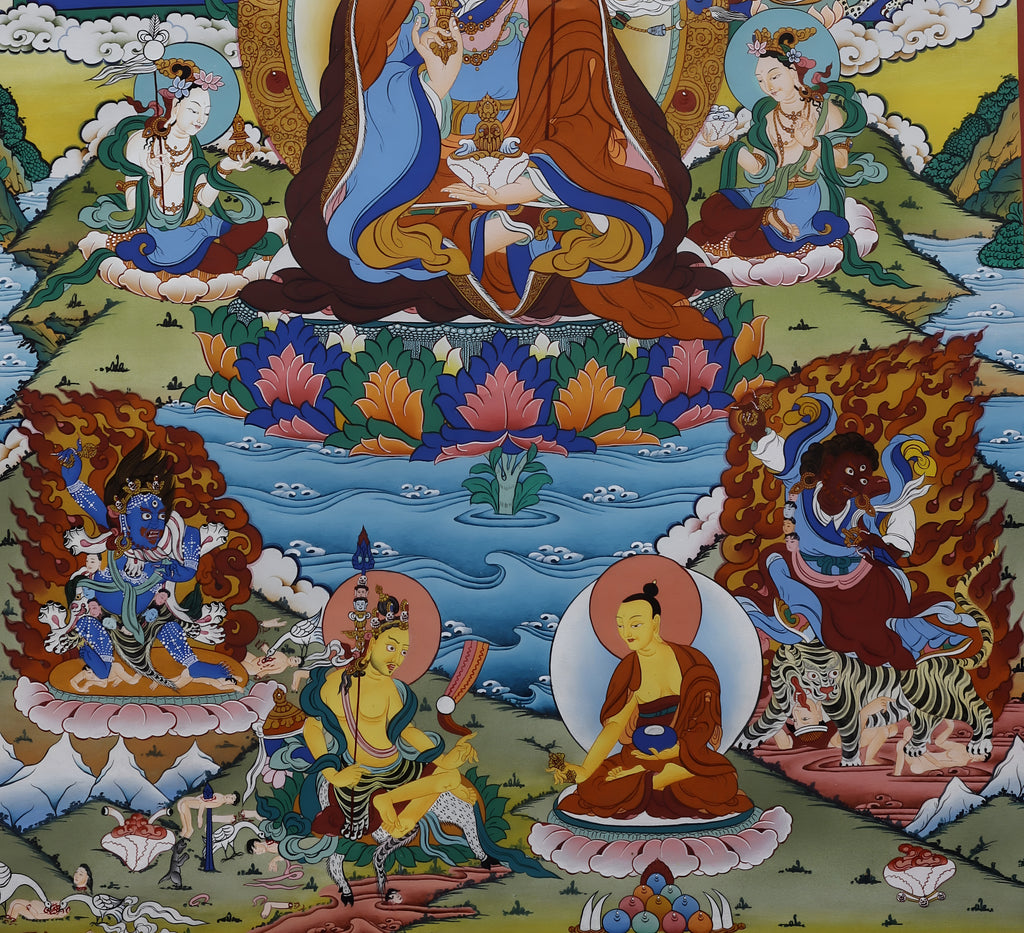 Eight Manifestations Of Guru Padmasambhava Thangka Art
