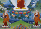 Shakyamuni Buddha Thangka With Shariputra And Maudgalyayana