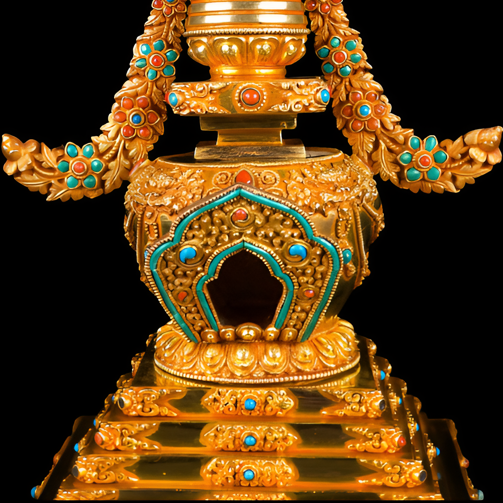 Steps of Stupa for Door