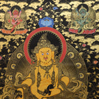 Five Dzambhala Thangka, Wealth Deity Of Abundance And Virtue