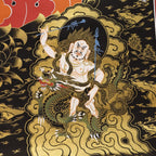 Five Dzambhala Thangka, Wealth Deity Of Abundance And Virtue