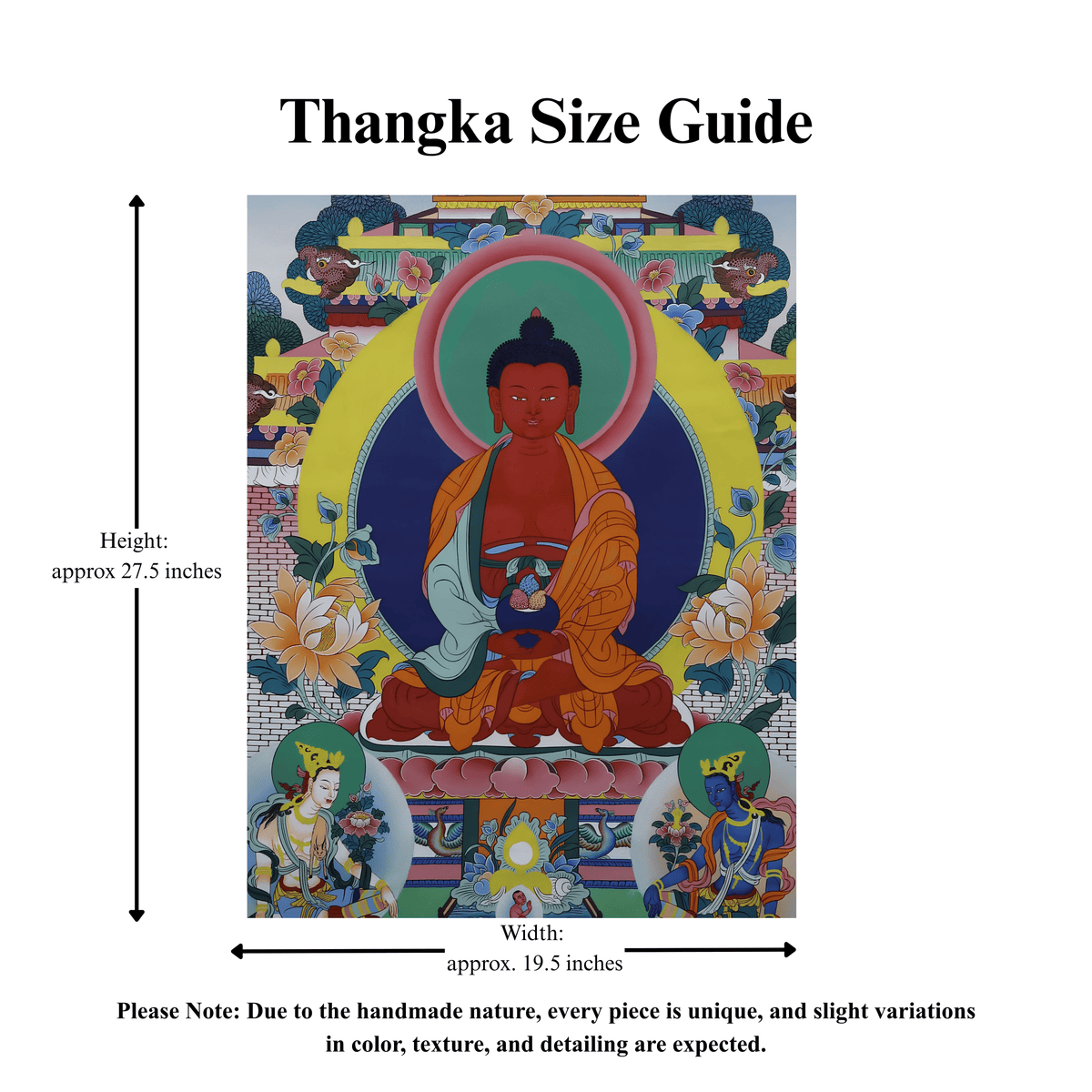 Amitabha Buddha Thangka, Buddha of Infinite Light