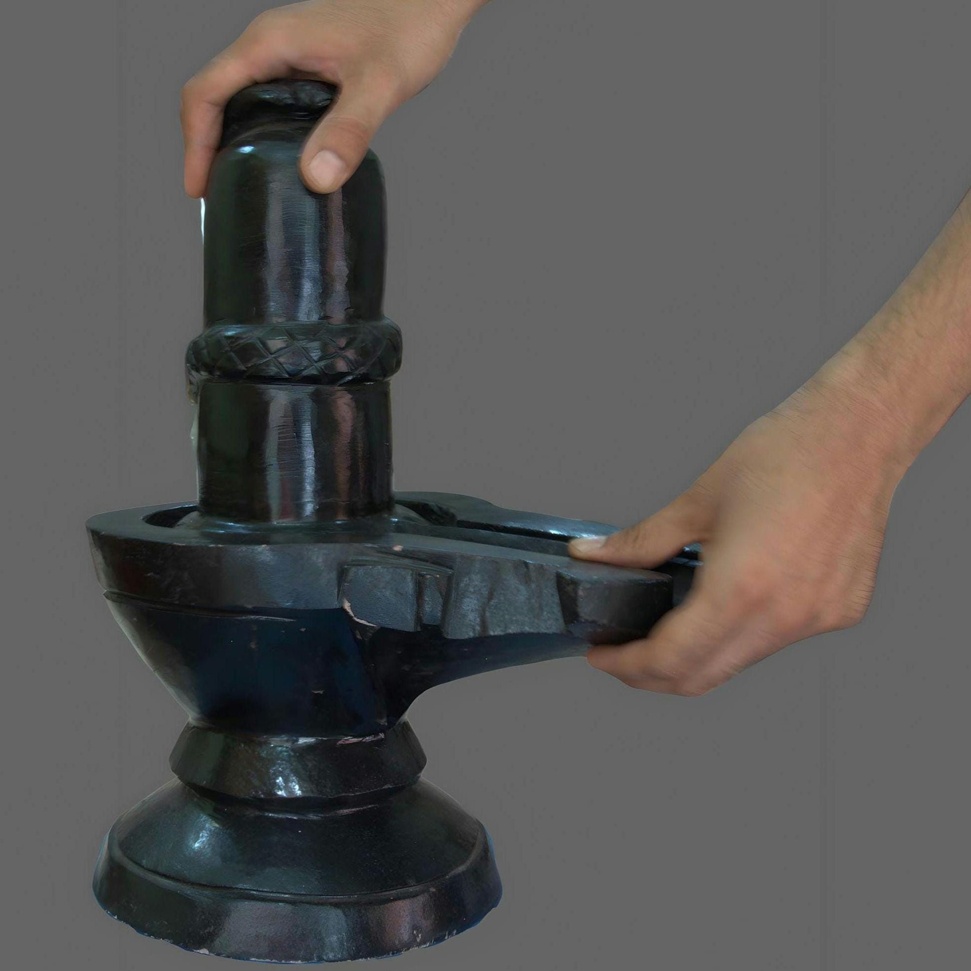Large Shiva Lingam With Vasuki Naga