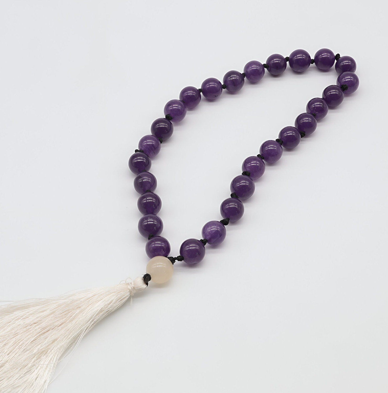 Amethyst & Rose Quartz 27 Bead Pocket Mala