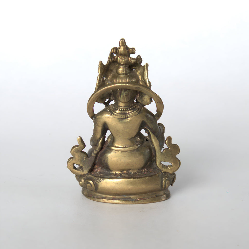 God Of Wealth - Brass Kuber Statue, Handcrafted Hindu God of Wealth And Prospersity, Antique Gift