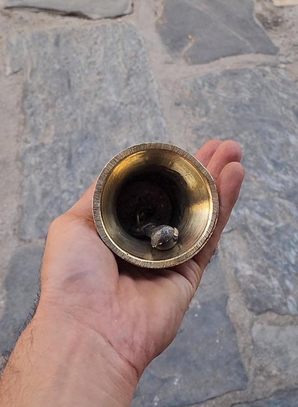 Hindu Ritual Bell Ghanti With Guardian Deity, For Inviting The Divine And Dispelling Negative Aura