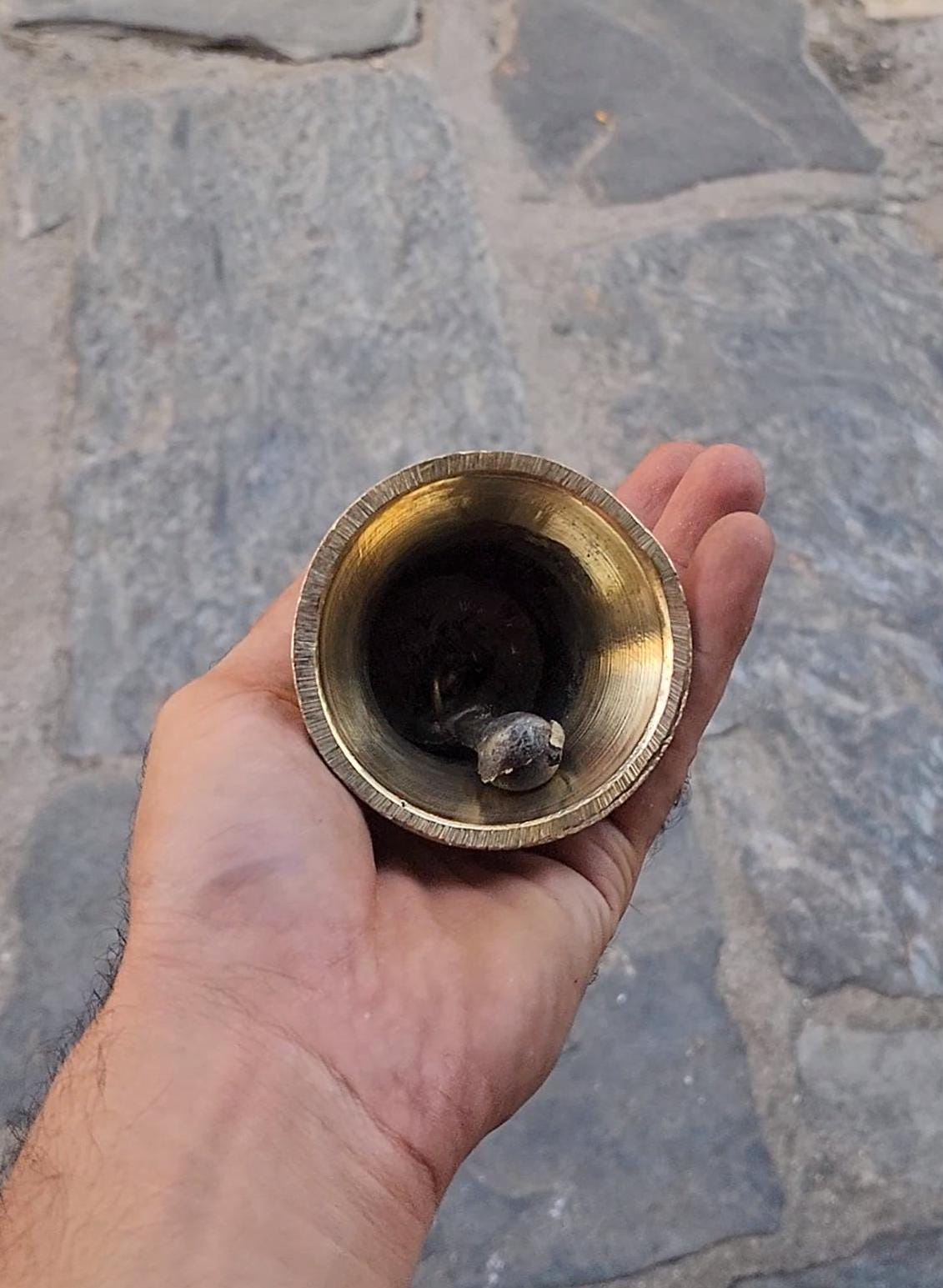 Hindu Ritual Bell Ghanti With Guardian Deity, For Inviting The Divine And Dispelling Negative Aura