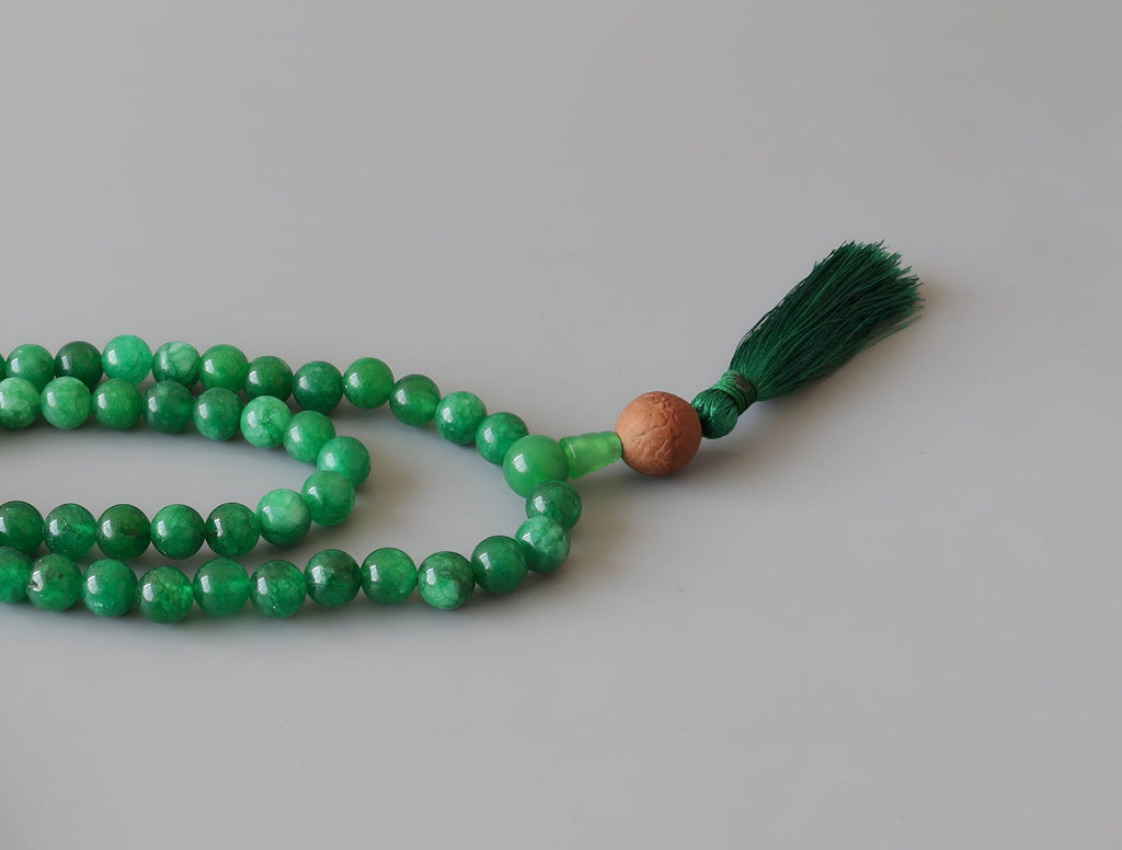 Green Tara, Jade & Bodhi Seed Necklace Free Bracelet
