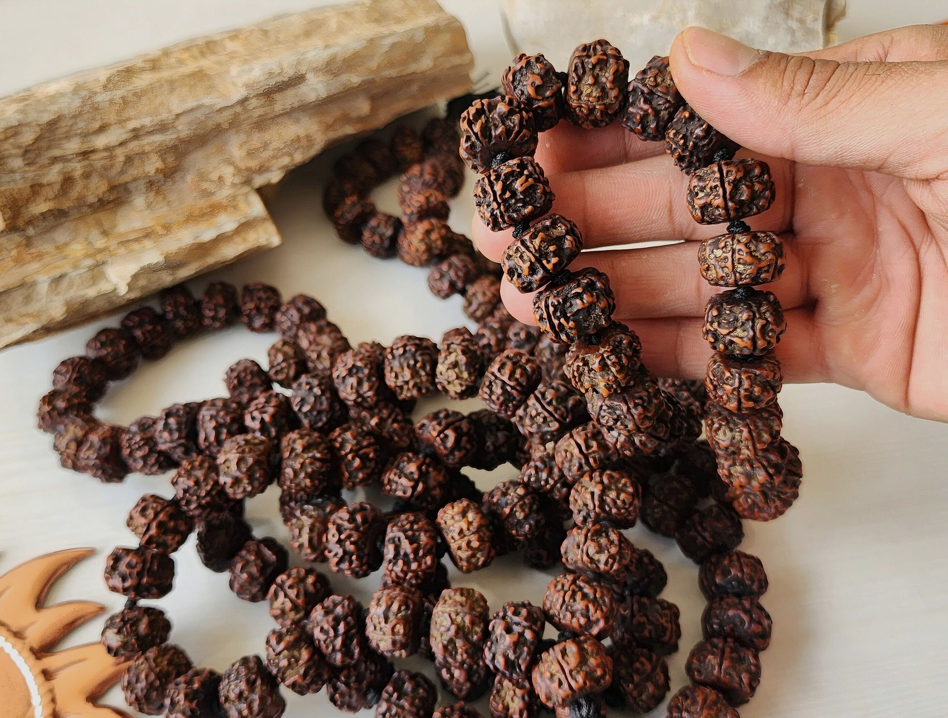 Tibetan Rudraksha Beads Mala