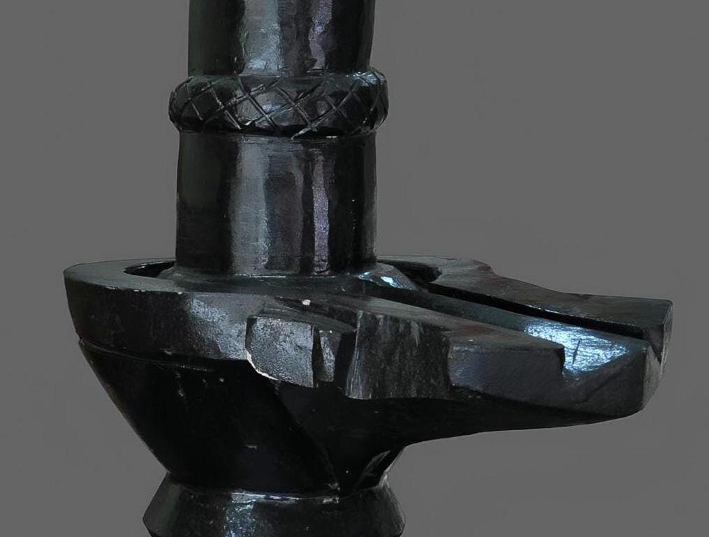 Large Shiva Lingam With Vasuki Naga