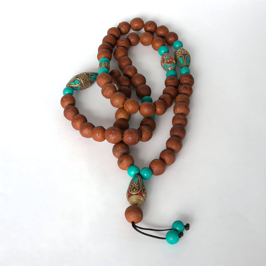 Tibetan Buddha Chitta Necklace | Spiritual Buddhist Monk - Dalai Lama Mala | Universal Compassion, Nonviolence, And The Interconnectedness