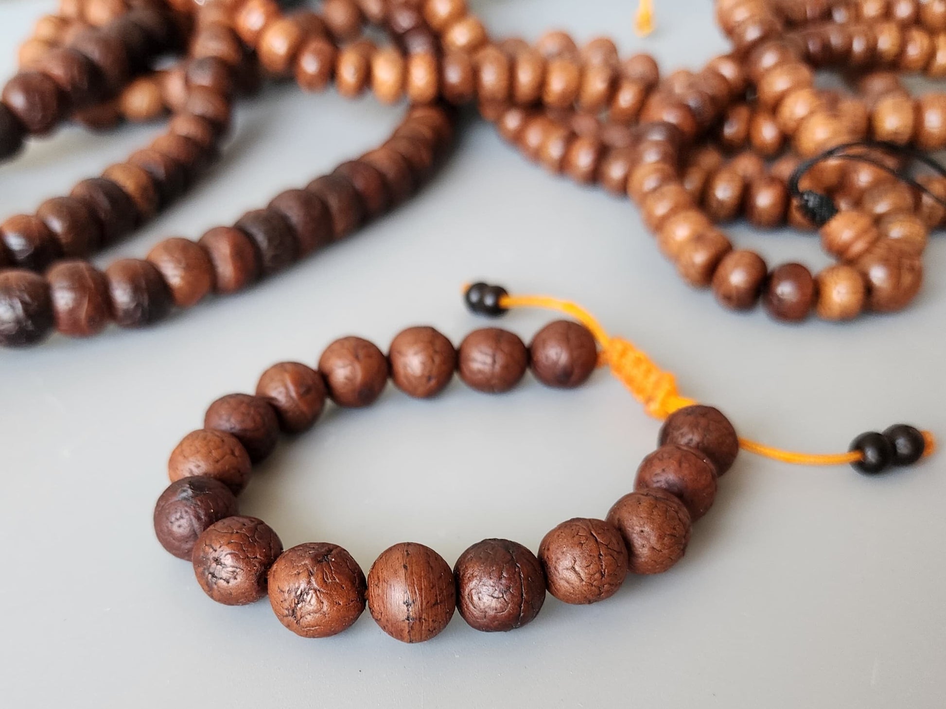 Tibetan Bodhi Seed Mala, Dalai Lama Prayer Beads, Handmade 108 Beads Buddhist Mala From Nepal, Limited Time Free Bodhi Seed Bracelet