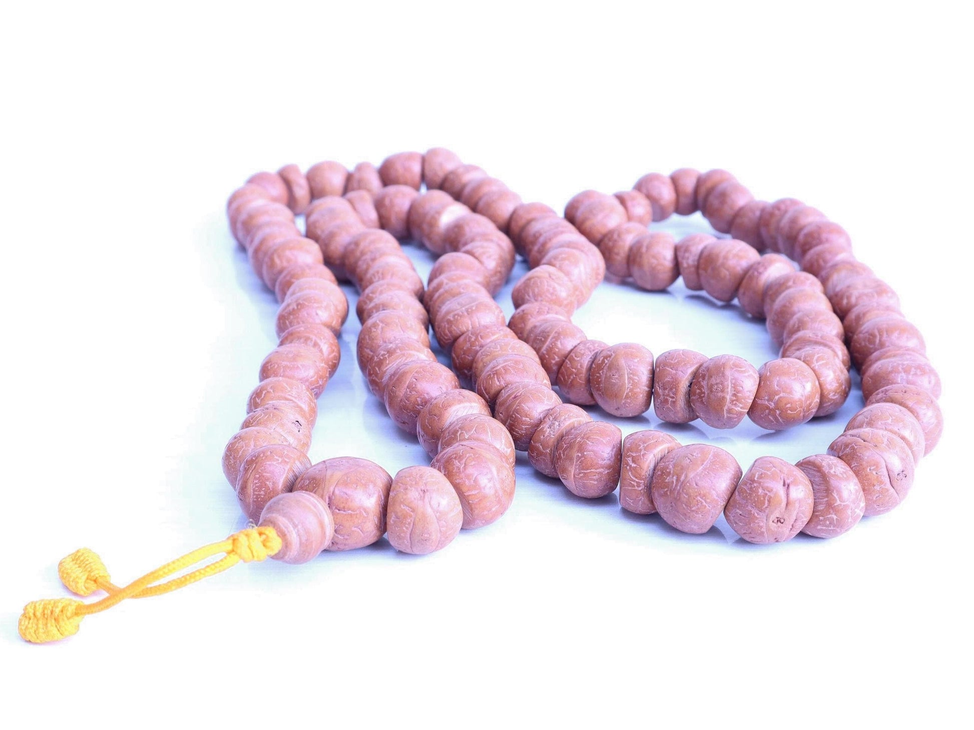 Premium Natural Phoenix Eye Buddhist Japa Prayer Beads, Free Bodhi Bracelet