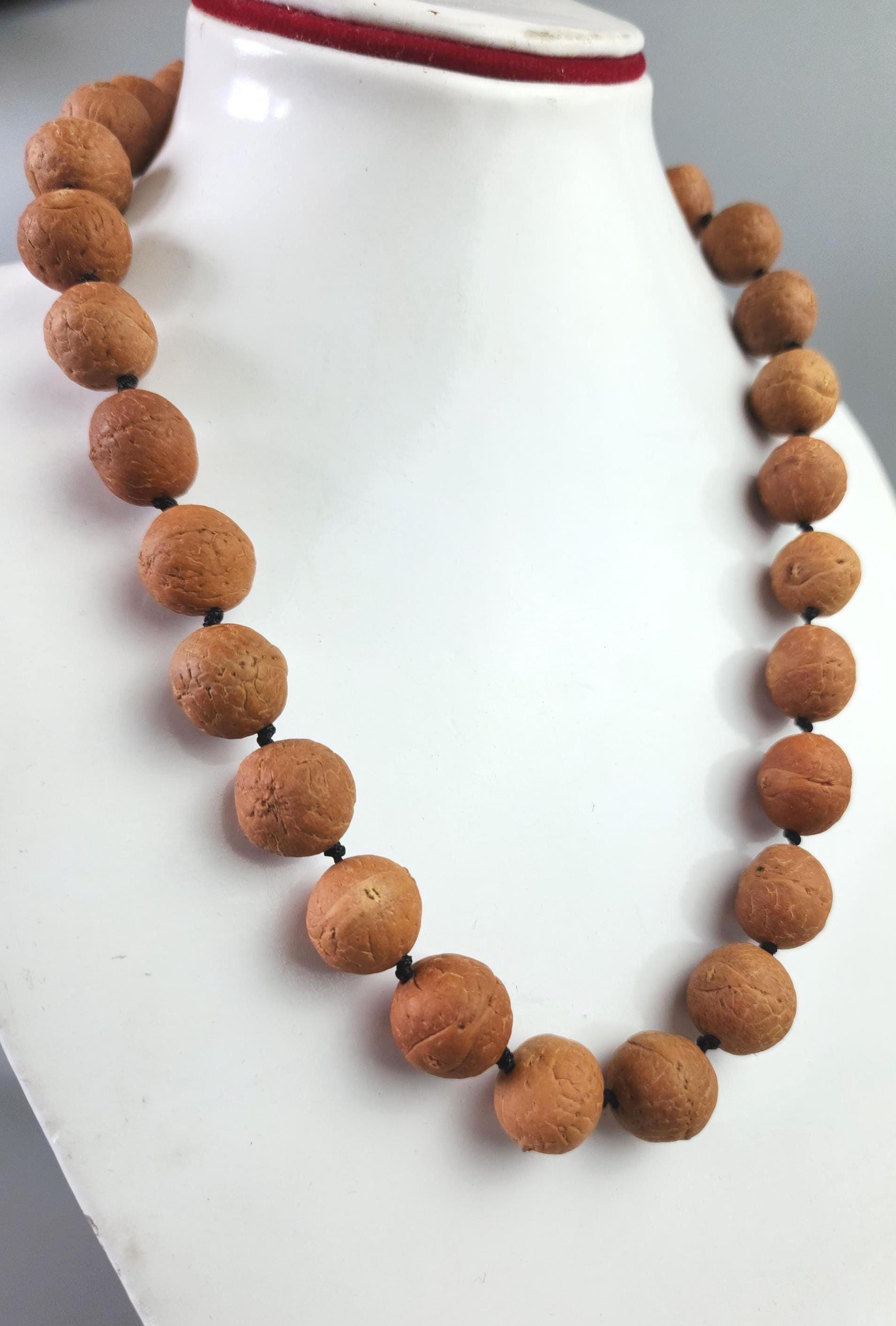 Bodhi Seed Mala - Hand-Knotted Natural Buddha Chitta Beads for Meditation, Yoga, And Spiritual Practice