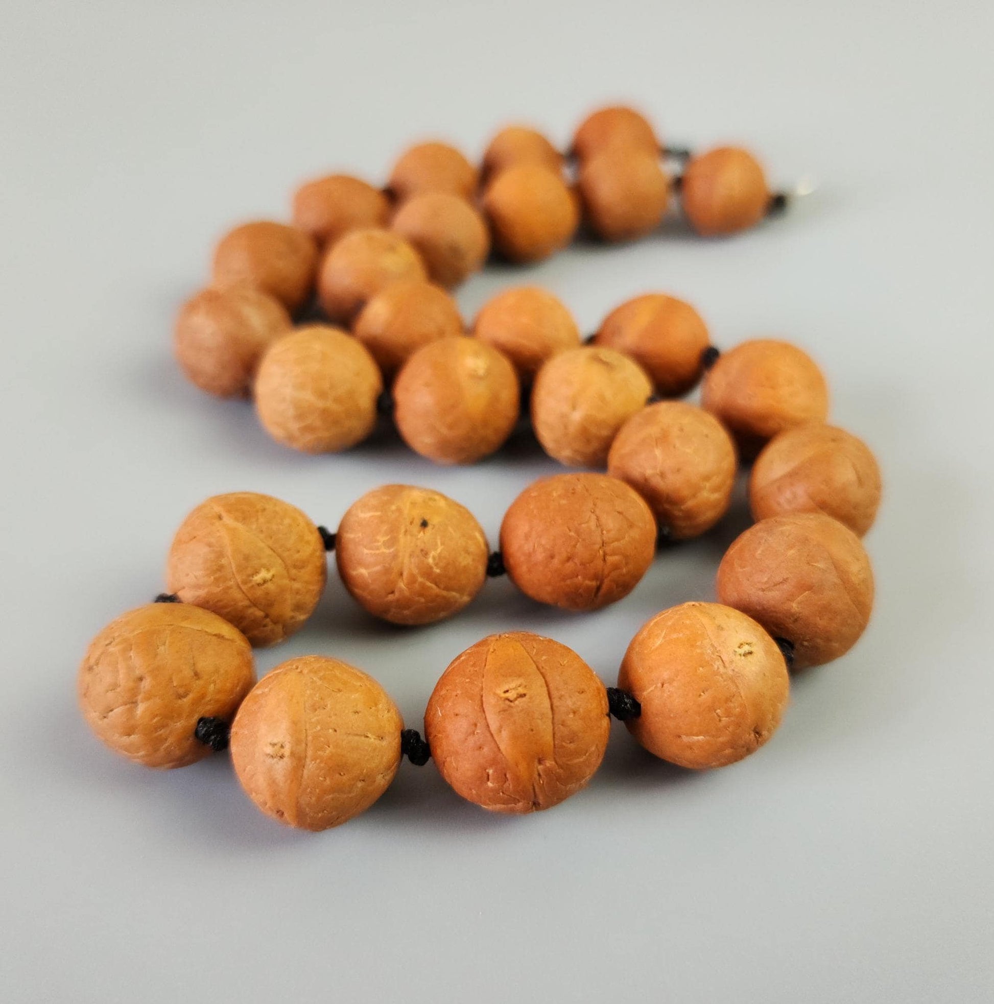 Bodhi Seed Mala - Hand-Knotted Natural Buddha Chitta Beads for Meditation, Yoga, And Spiritual Practice