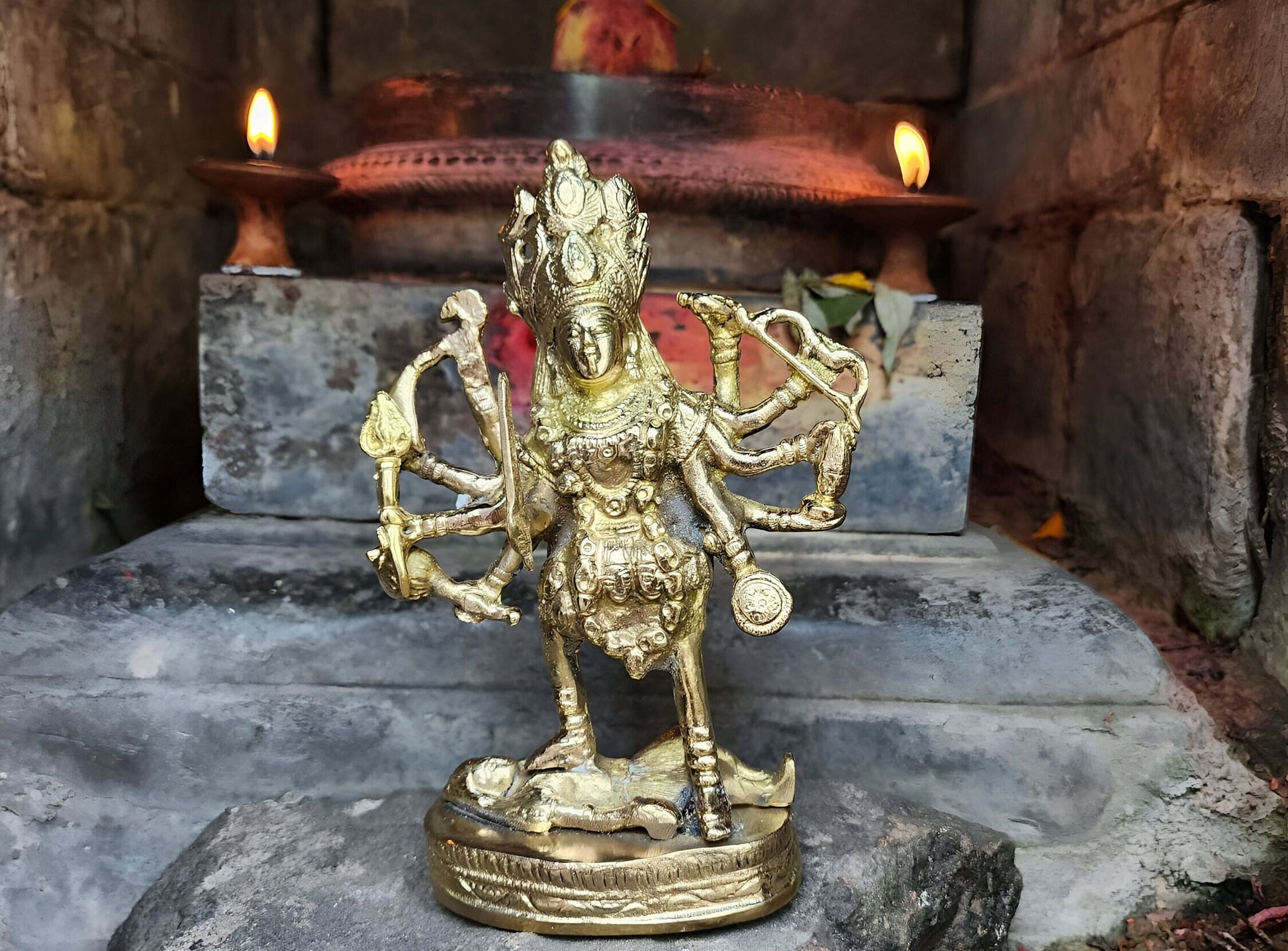 Ma Kali Brass Statue