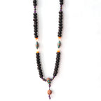 Tibetan Rudraksha Mala: Natural Stone Shiva Necklace