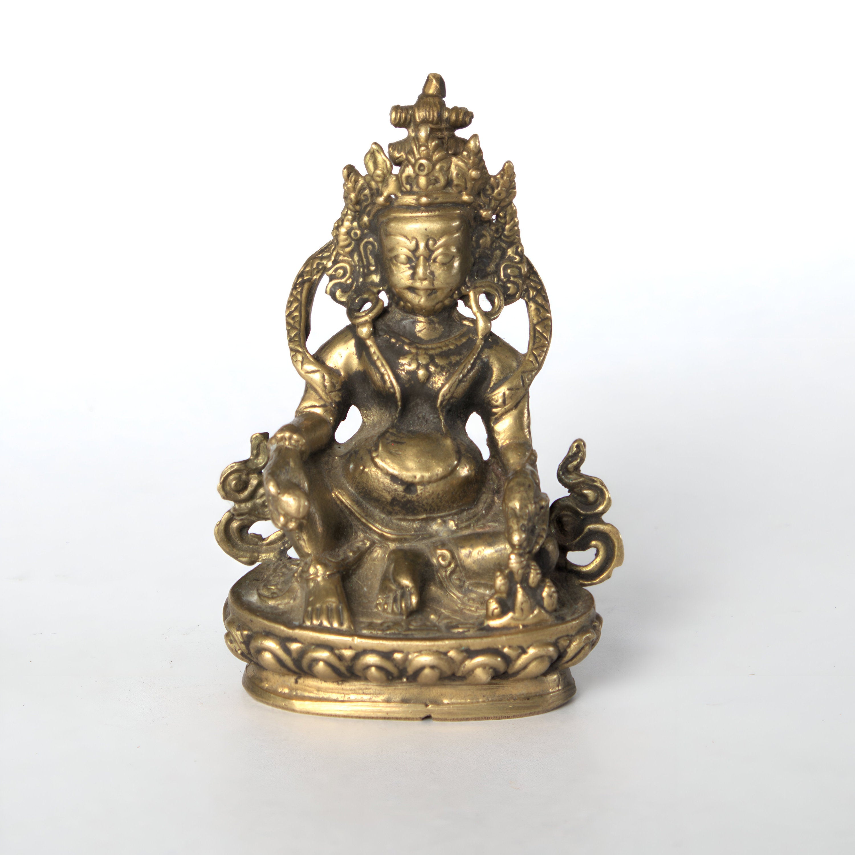 Wealth God Lord Kubera Brass Statue