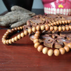 Authentic Sandalwood Meditation Necklace 108 Prayer Beads For Mantra Chanting