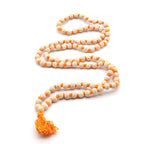 Natural Tulsi Bead Mala Necklace: Holy Kanthi Prayer Beads